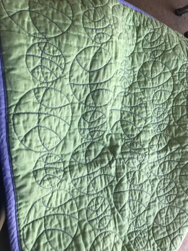 Pottery Barn quilt with two shams  basketball green and blue - Fresh Stock Dated December 2025