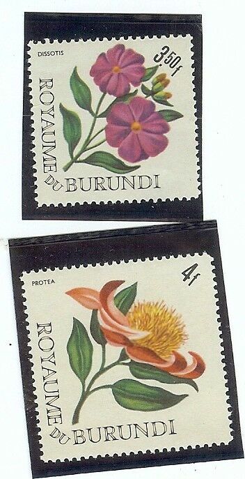 BURUNDI: 1960'S-1970's STAMP COLLECTION - ALL FLORAL - 27 STAMPS - Fresh Stock Dated January 2026