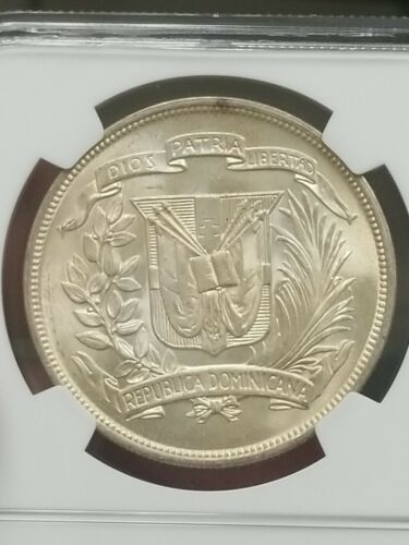 Dominican Republic 1952 Peso Silver MS65 NGC - Fresh Stock Dated December 2025