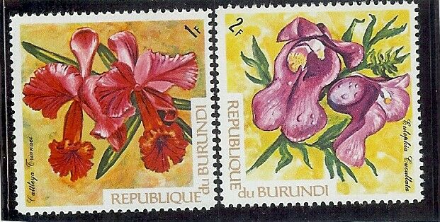 BURUNDI: 1960'S-1970's STAMP COLLECTION - ALL FLORAL - 27 STAMPS - Fresh Stock Dated January 2026