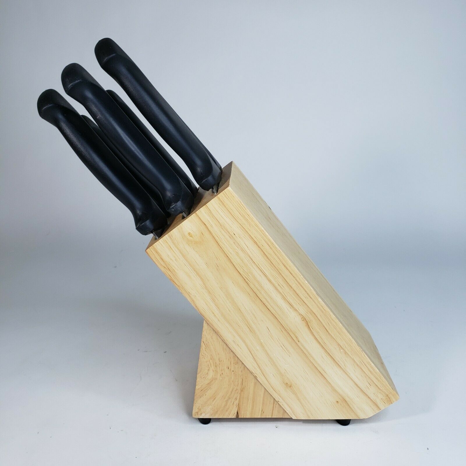 J A Henckels Everedge 6 Knife Kitchen Set w/ Block Chef's Fillet Paring Boning - Fresh Stock Dated January 2026