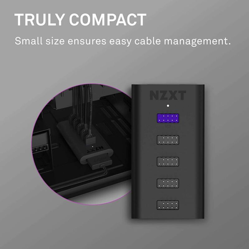 NZXT Internal USB Hub 3 - AC-IUSBH-M3-4 2.0 Ports - 3M Dual... - Fresh Stock Dated February 2026