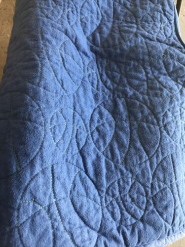 Pottery Barn quilt with two shams  basketball green and blue - Fresh Stock Dated December 2025