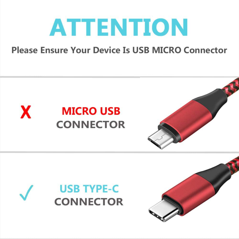 [2 PCS] USB Type C Cable, 10FT Charging Cord for Samsung Galaxy Tab S6 S5E, S4 1 - Fresh Stock Dated February 2026