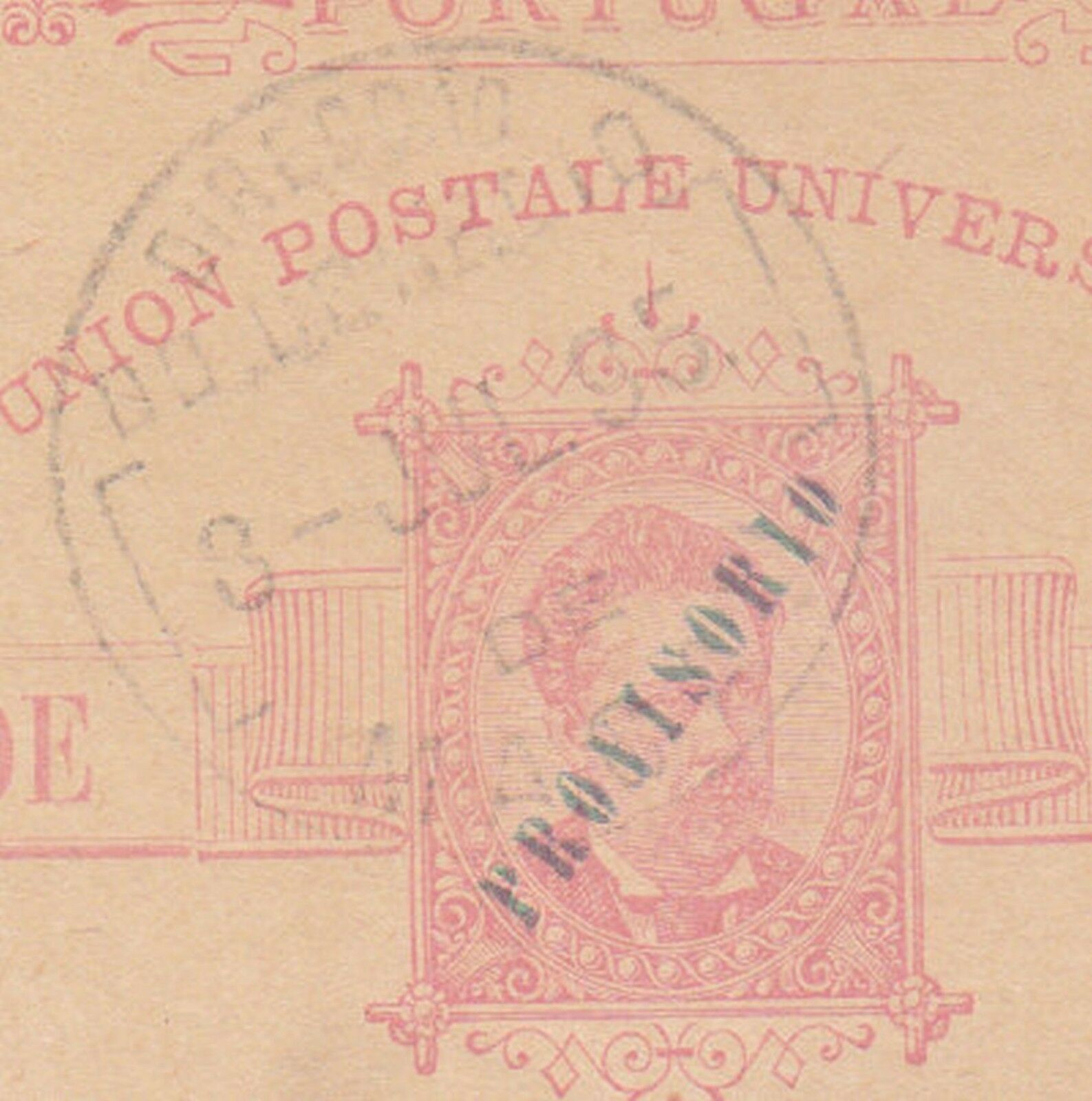 CHINA MACAU 1895 'PROVISORIO' 3 AVOS POSTAL CARD SENT TO COLOMBUS CEYLON RRR - Fresh Stock Dated December 2025