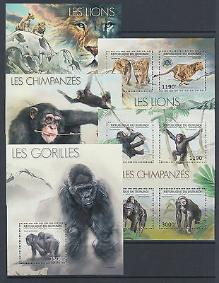 Burundi Sc 1191-1240 MNH. 2012 Flora & Fauna, long set of 50 souvenir sheets, VF - Fresh Stock Dated December 2025