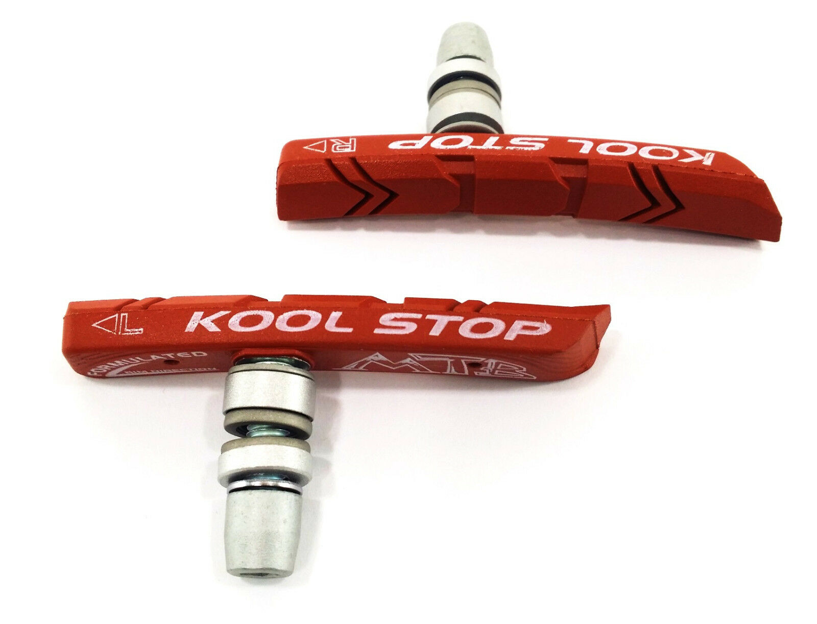 KOOL STOP MOUNTAIN BIKE V-BRAKE PADS SALMON - Fresh Stock Dated February 2026