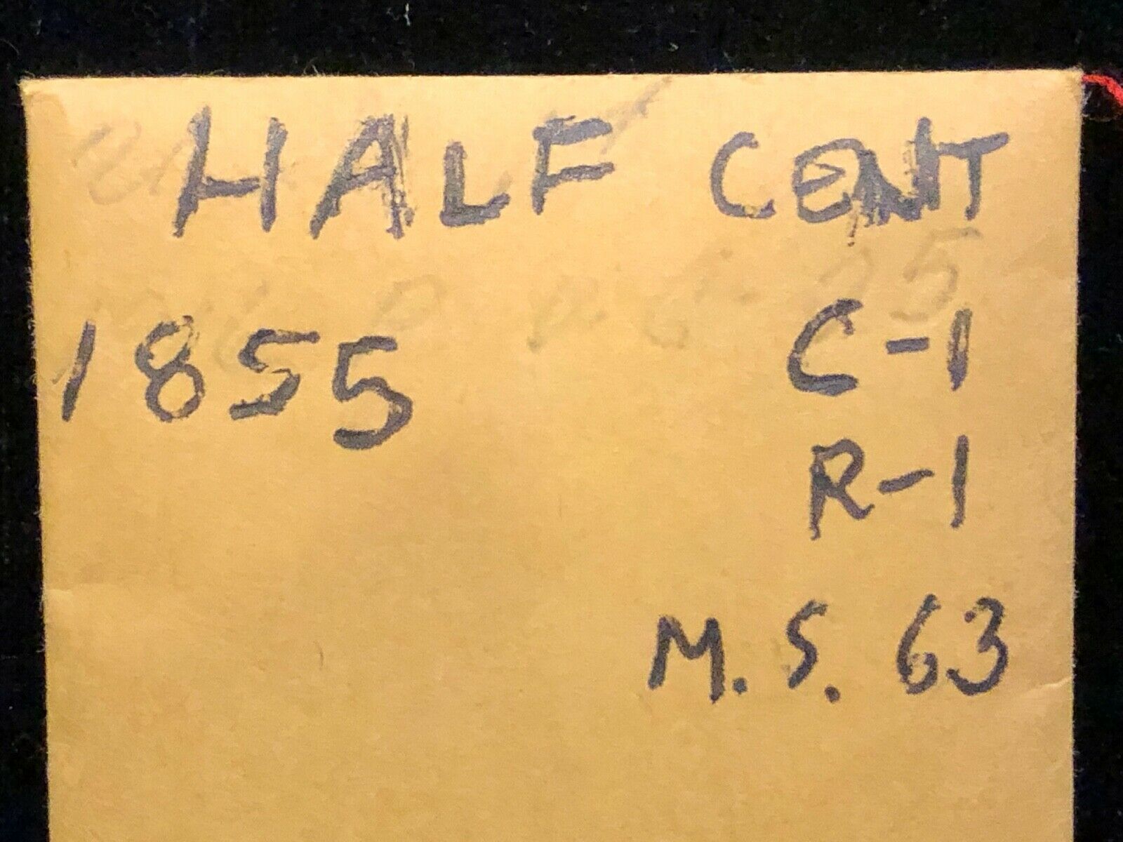 1855    Braided   Hair   HALF CENT      Cohen -  1      UNCIRCULATED - Fresh Stock Dated February 2026