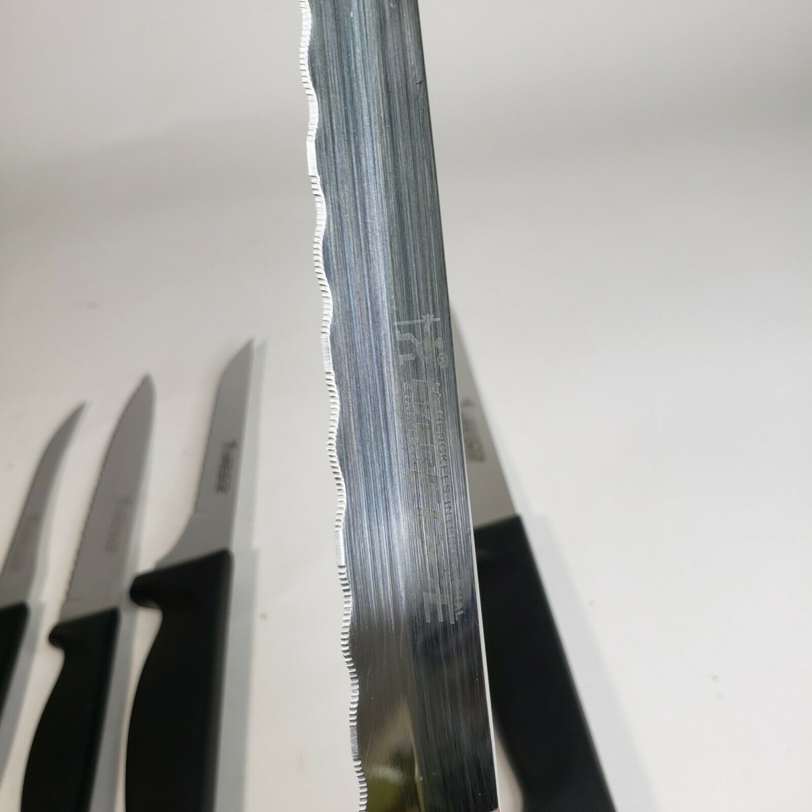 J A Henckels Everedge 6 Knife Kitchen Set w/ Block Chef's Fillet Paring Boning - Fresh Stock Dated January 2026