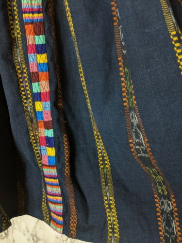 S Vintage 50s Hand Loomed Skirt Woven Embroidered Guatemalan Pin Up 50s Boho - Fresh Stock Dated March 2026