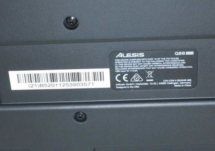 Alesis Q88 MKII 88 key Midi Keyboard Controller   #R0862 - Fresh Stock Dated February 2026