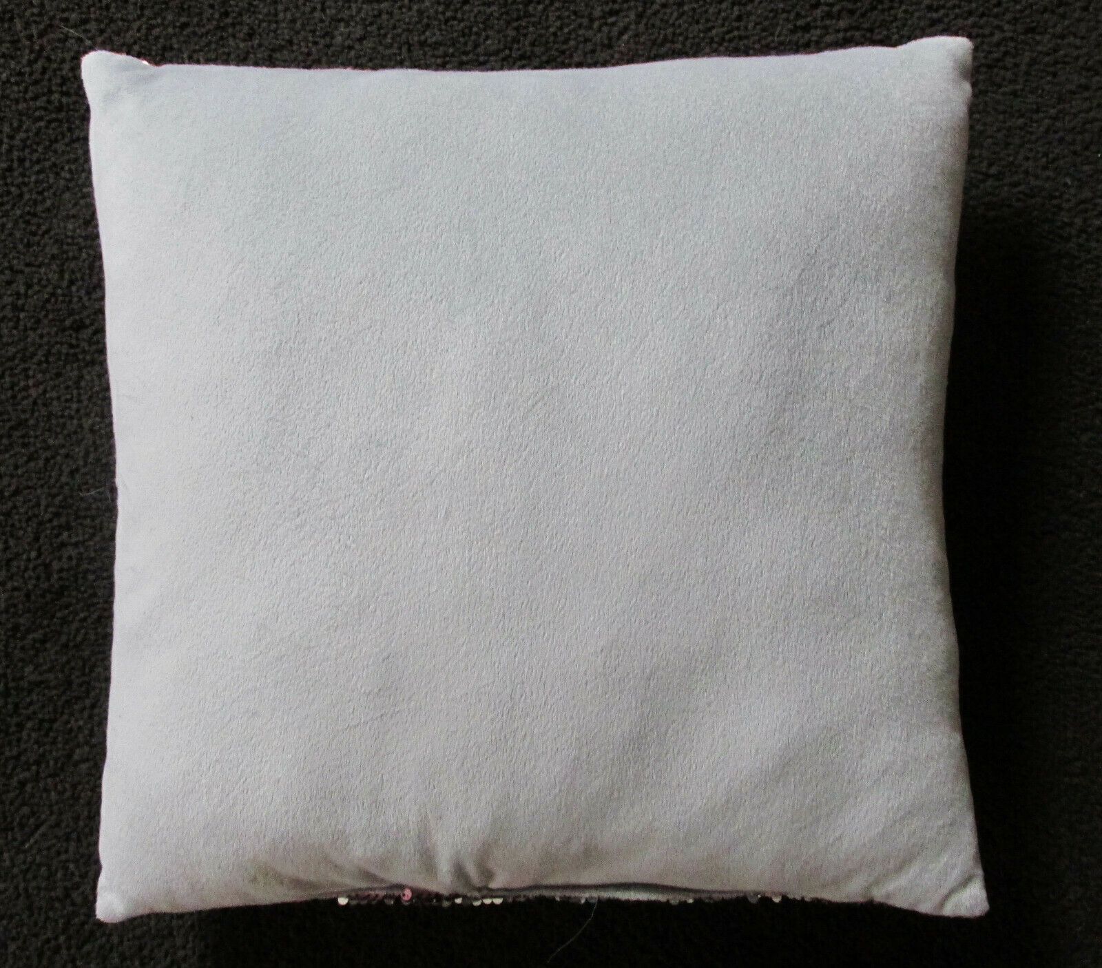 Pink to silver sequin toss pillow 17