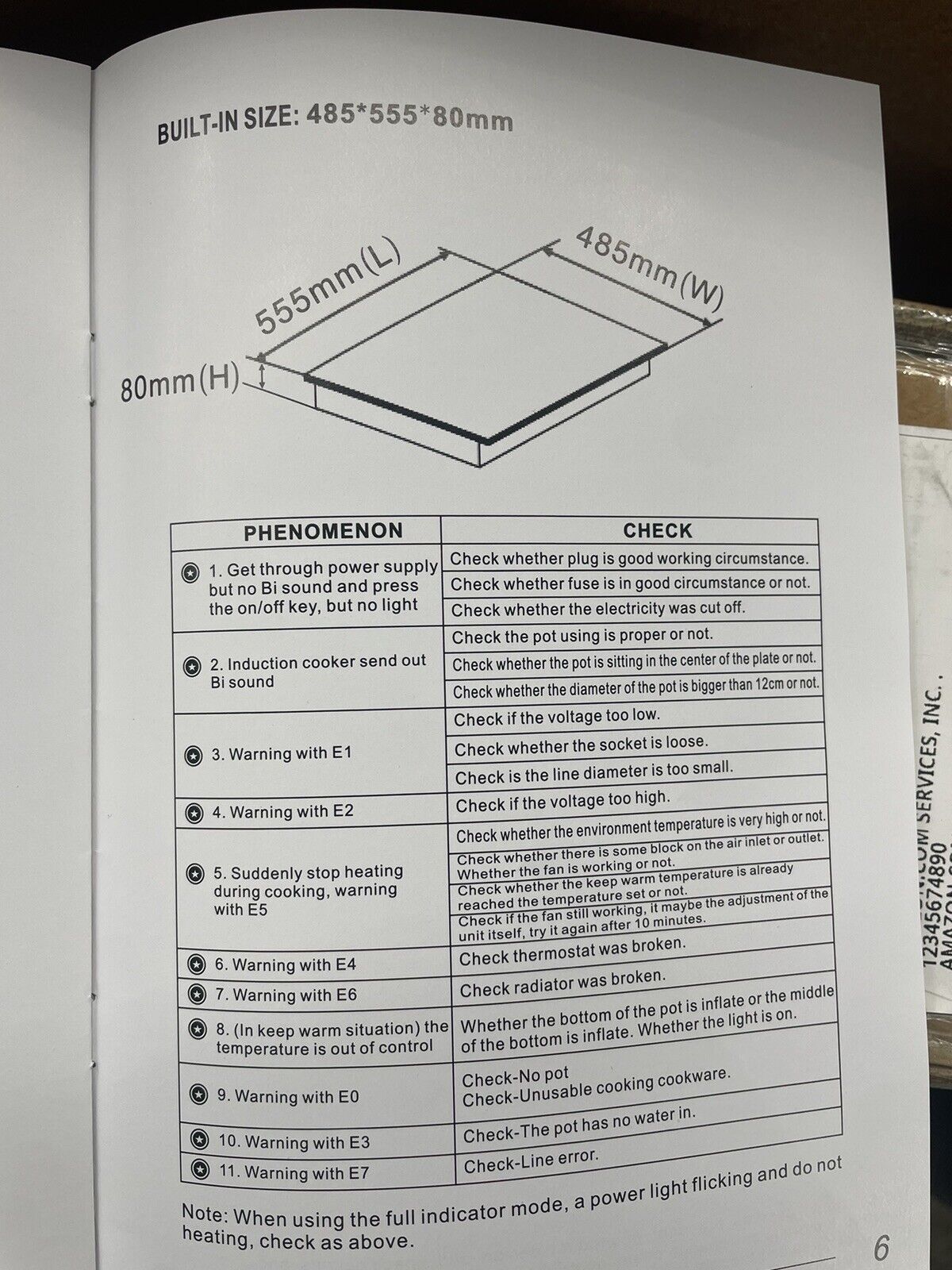 FRIFER INDUCTION COOKER 24'' X 20.5'' - Fresh Stock Dated February 2026
