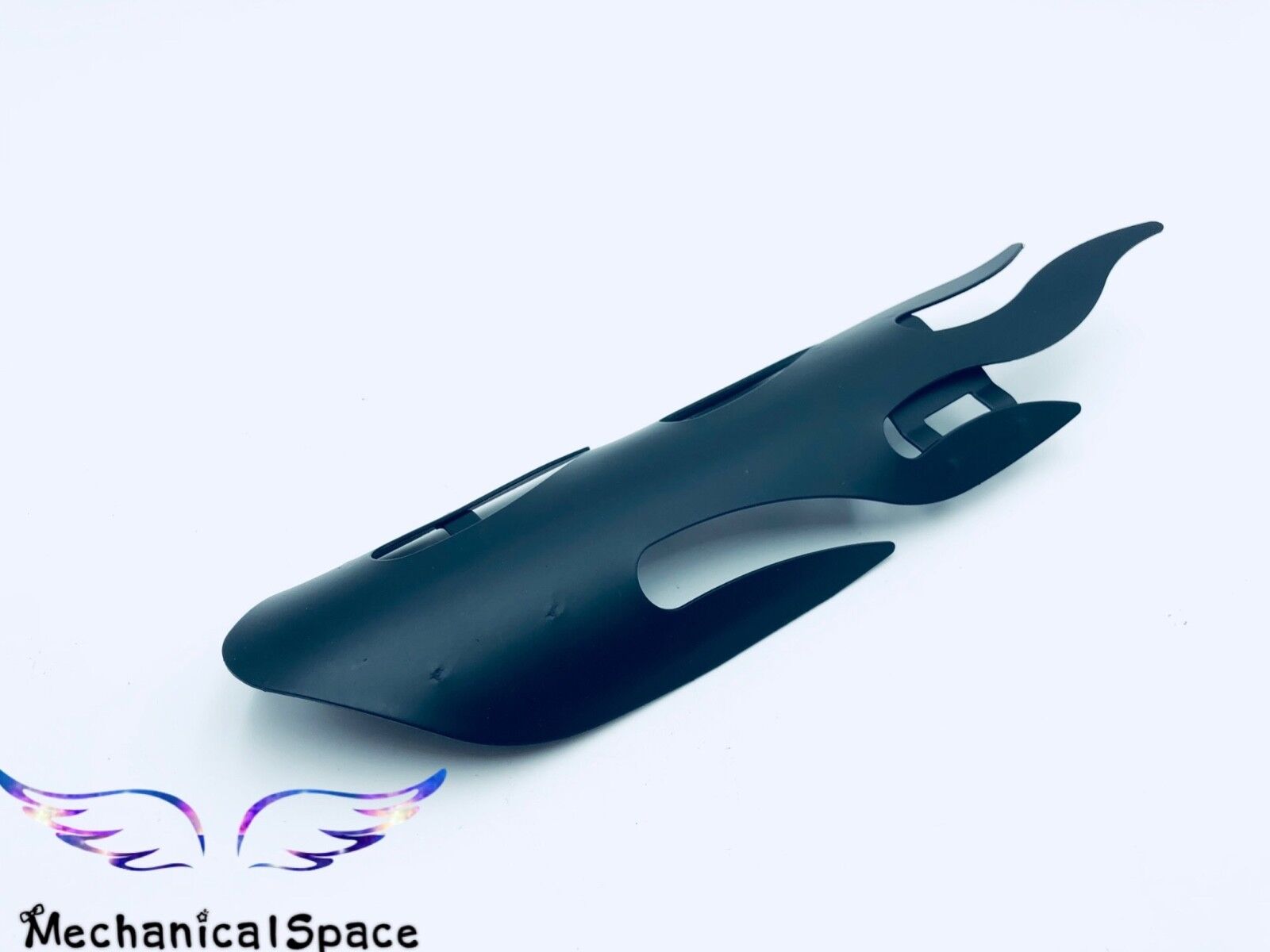 NEW Black Flame Exhaust Muffler Pipe Heat Shield Cover Heel Guard 4 Motorcycle - Fresh Stock Dated February 2026