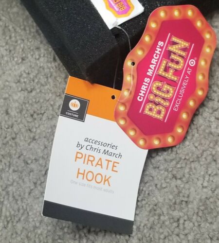 NWT Chris March's Big Fun Foam PIRATE HOOK captain Costume Halloween Target - Fresh Stock Dated February 2026