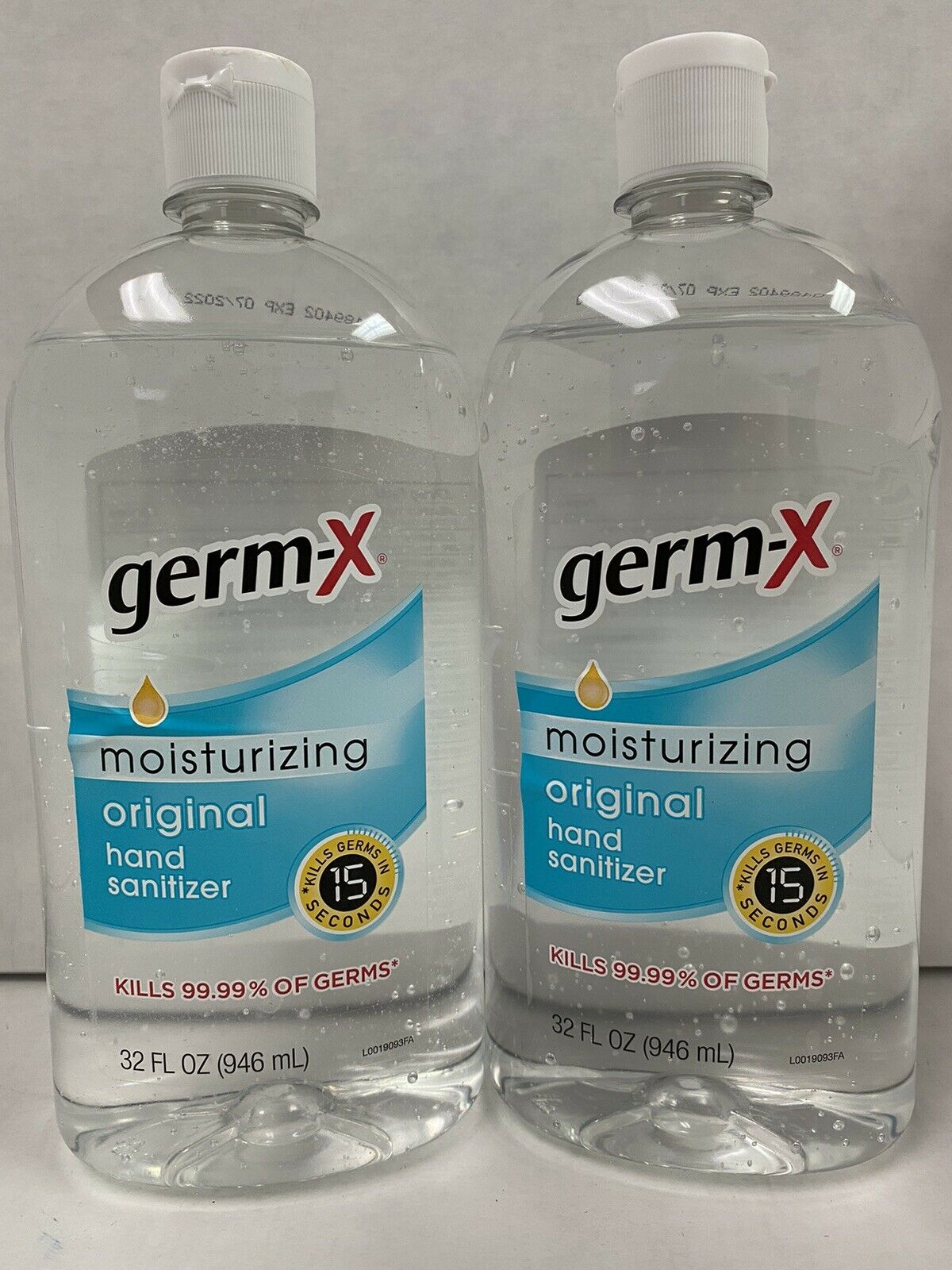 2 Pack Germ-X Moisturizing Hand Sanitizer Original 32 FL OZ Expires 08/2022 - Fresh Stock Dated December 2025