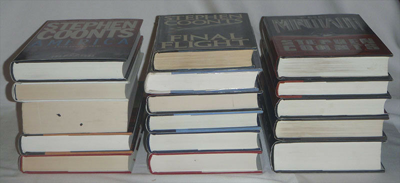 pick one - Stephen Coonts - JAKE GRAFTON - hardcover books - HC DJ pb firewood - Fresh Stock Dated December 2025