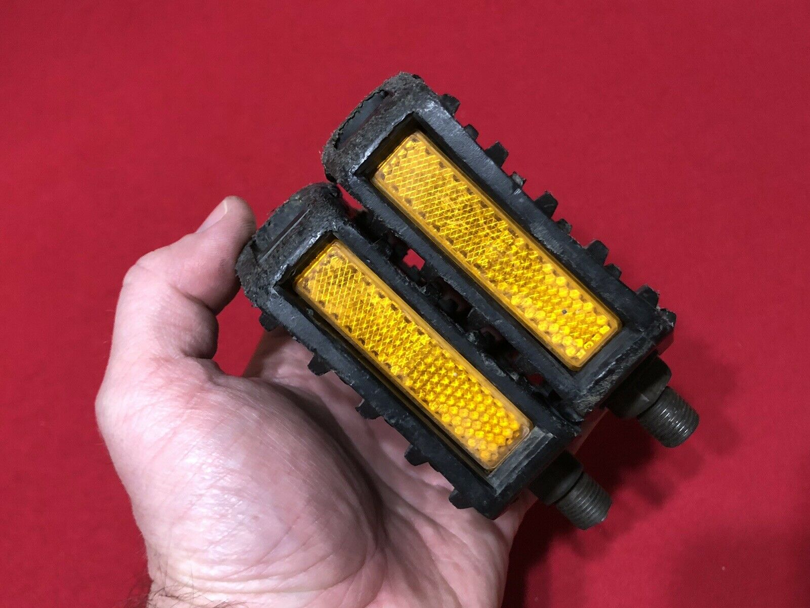 ORIGINAL 1/2 80’s GT PERFORMER PEDALS HTI 863 BLACK OLD SCHOOL BMX HTI-863 - Fresh Stock Dated December 2025