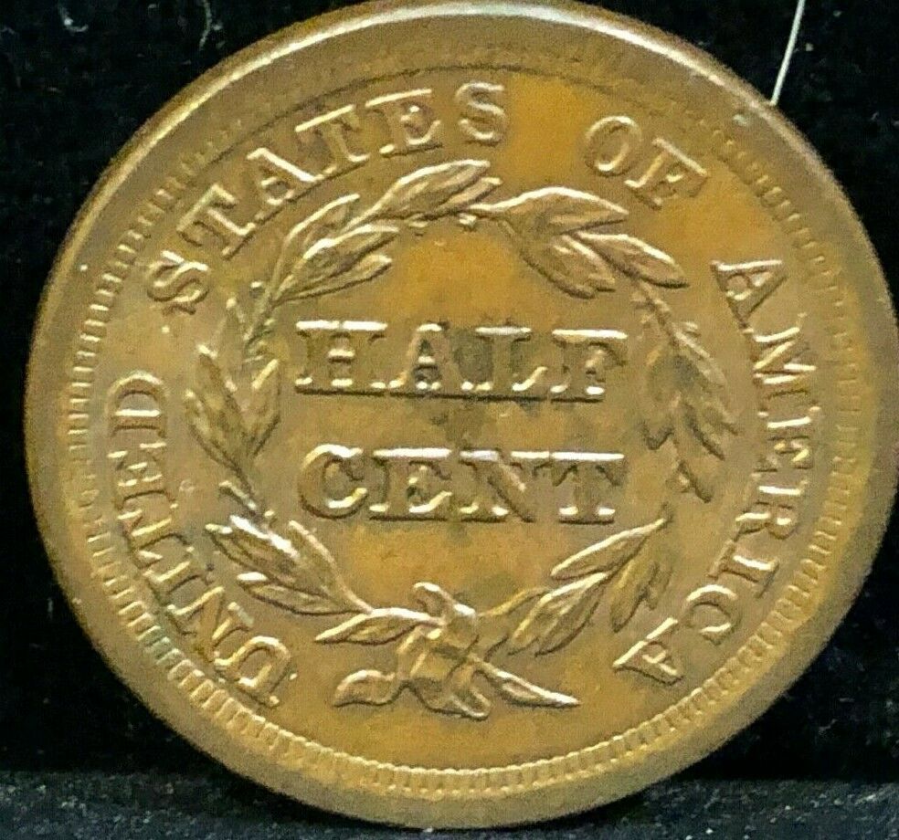 1855    Braided   Hair   HALF CENT      Cohen -  1      UNCIRCULATED - Fresh Stock Dated February 2026