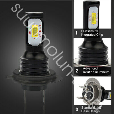 High Power HID LED Headlight Bulb Lights For Kawasaki Ninja 650R 250R 2006-2016 - Fresh Stock Dated February 2026