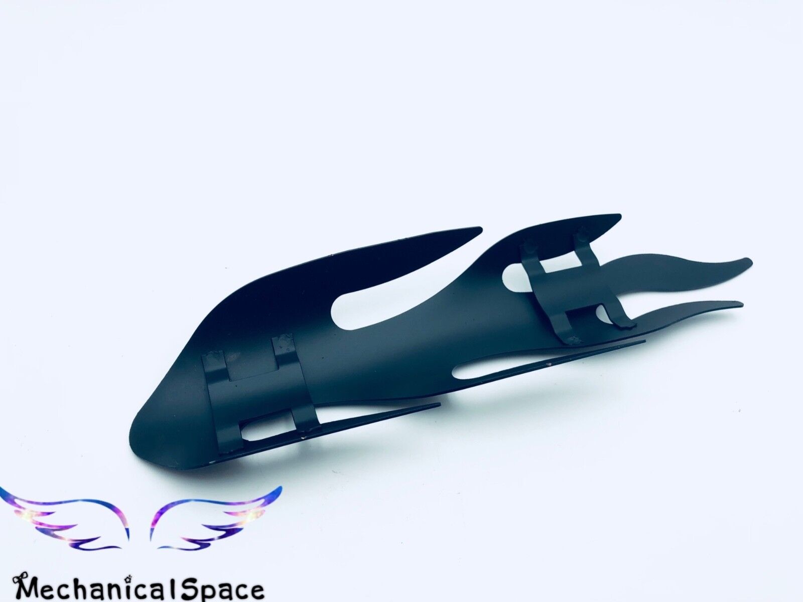 NEW Black Flame Exhaust Muffler Pipe Heat Shield Cover Heel Guard 4 Motorcycle - Fresh Stock Dated February 2026