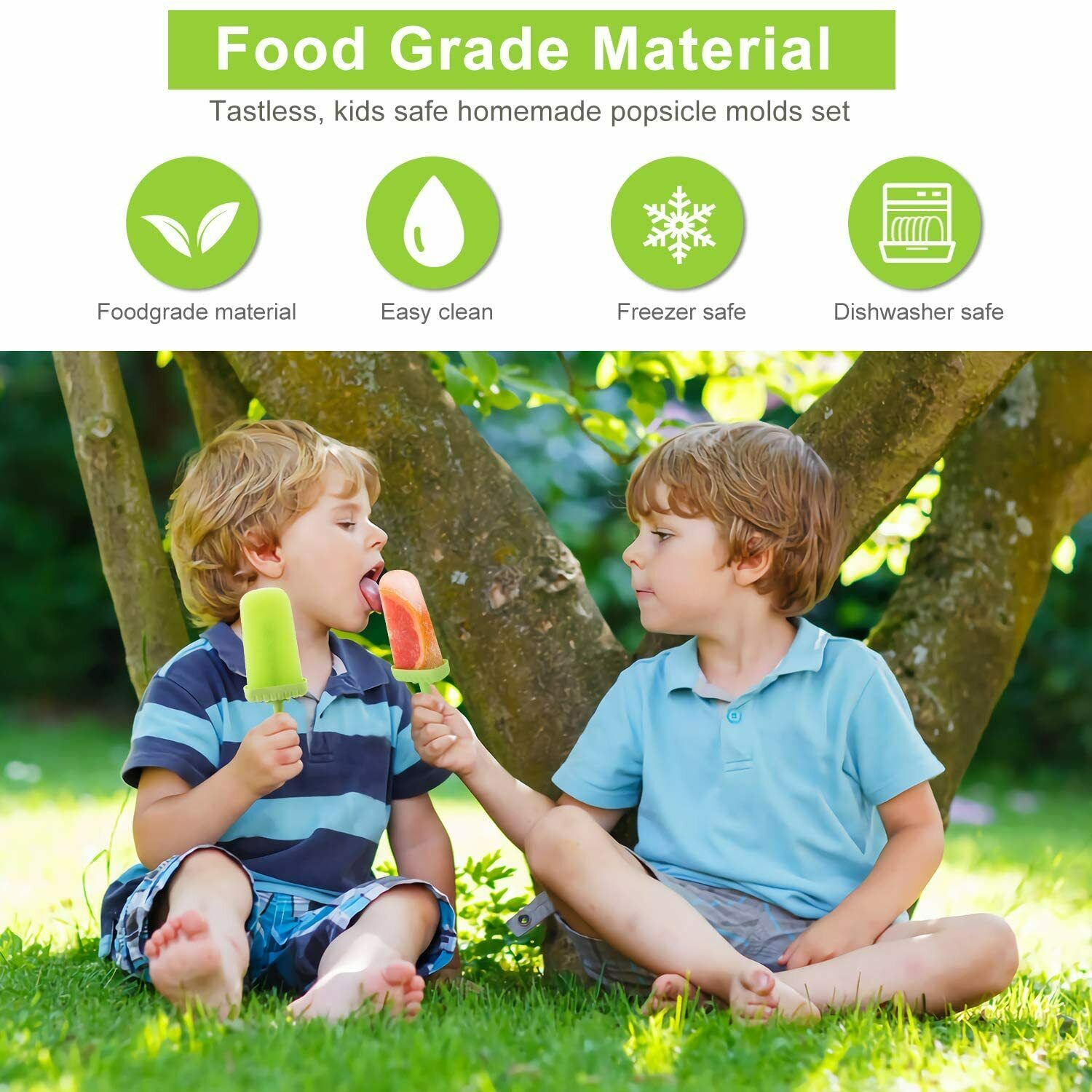 Moldes De Silicona Reutilizable Para Helados Paletas Hacer Helado Molde Maquina - Fresh Stock Dated December 2025