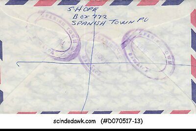 JAMAICA - 1984 REGISTERED envelope to U.S.A. with Stamps - Fresh Stock Dated February 2026