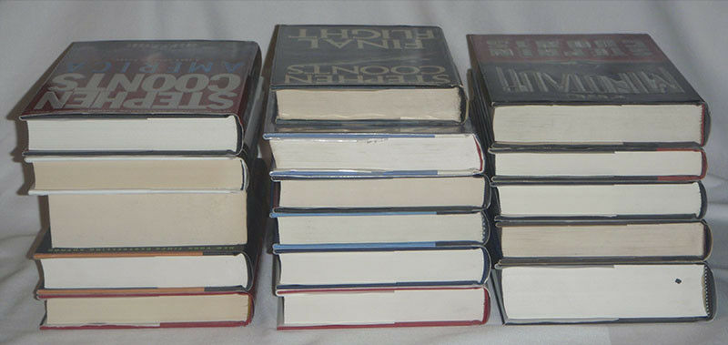 pick one - Stephen Coonts - JAKE GRAFTON - hardcover books - HC DJ pb firewood - Fresh Stock Dated December 2025