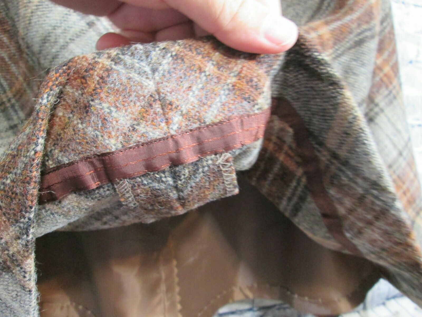 Adolph Schuman for Lilli Ann Vintage Wool Plaid Skirt Women A-Line 30