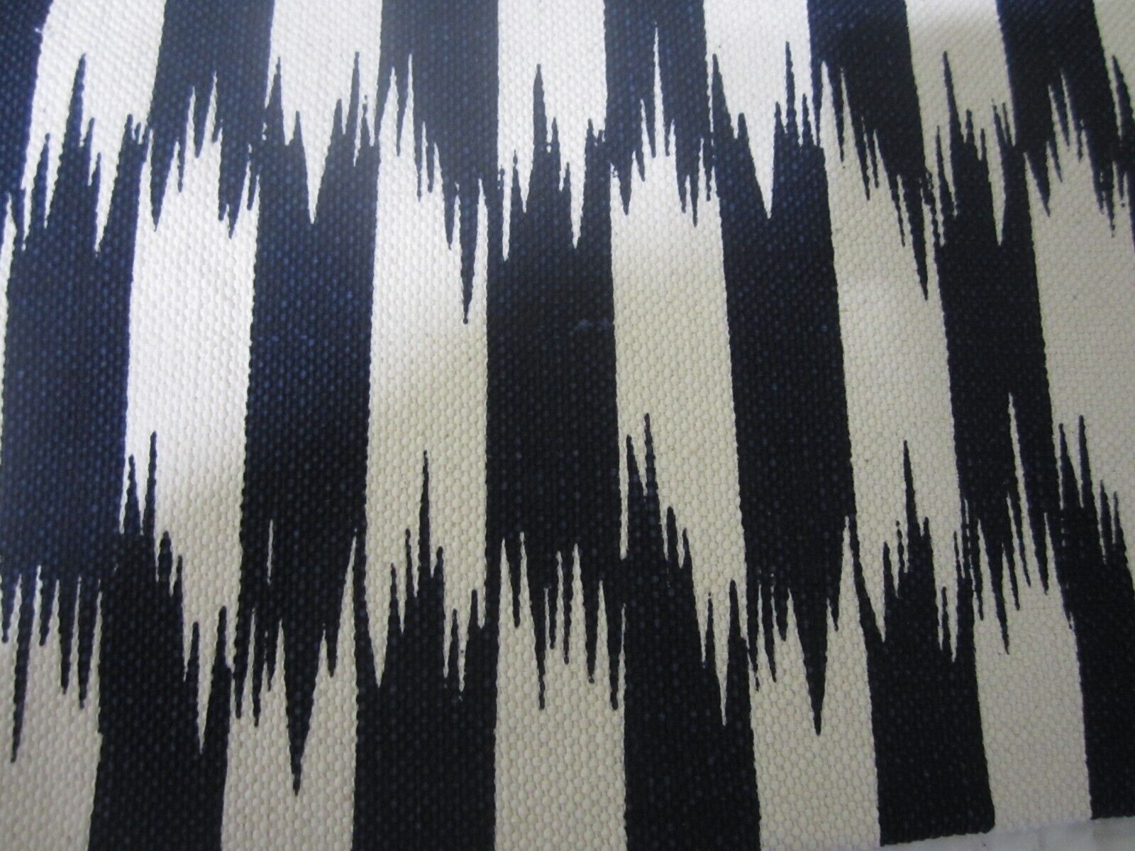 Williams Sonoma Heavy Woven Ikat Midnight Blue Pillow Cover 15