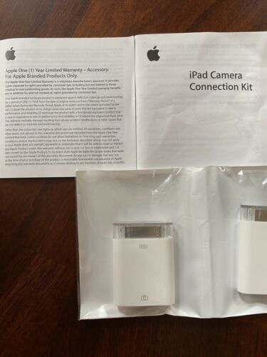 Genuine Apple iPad Camera Connection Kit MC531ZM/A Model A-1362 A-1358 - Fresh Stock Dated February 2026
