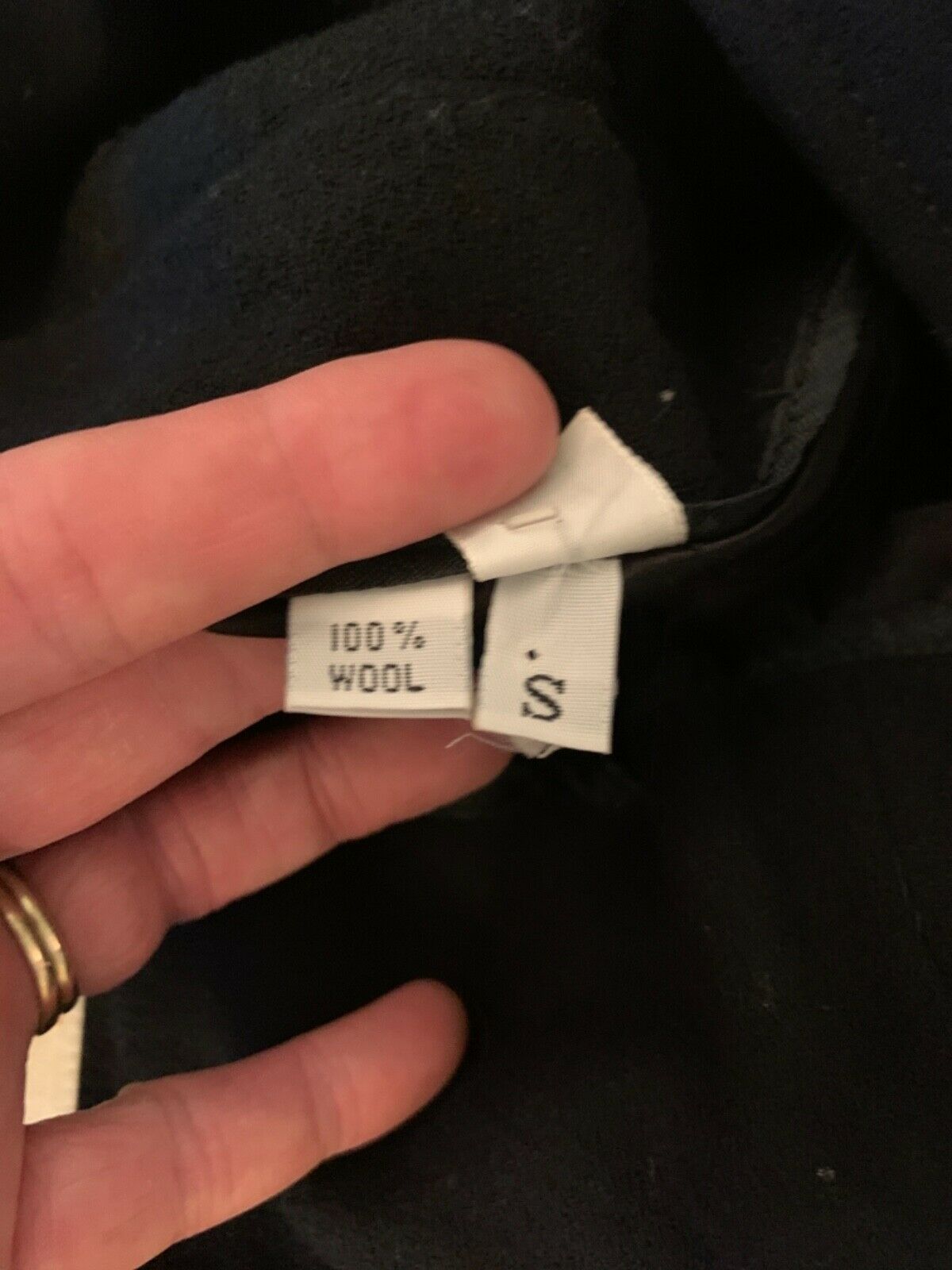 TODD OLDHAM Runway wool skirt black small Vintage Minimalist Art to wear MIDI - Fresh Stock Dated February 2026