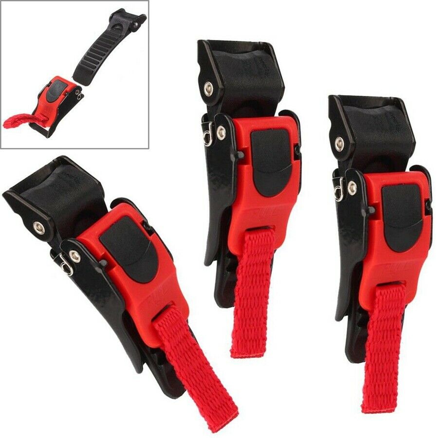 3X Motorcycle Helmet Speed Clip Quick Release Chin Strap Button Buckle Bike A821 - Fresh Stock Dated February 2026