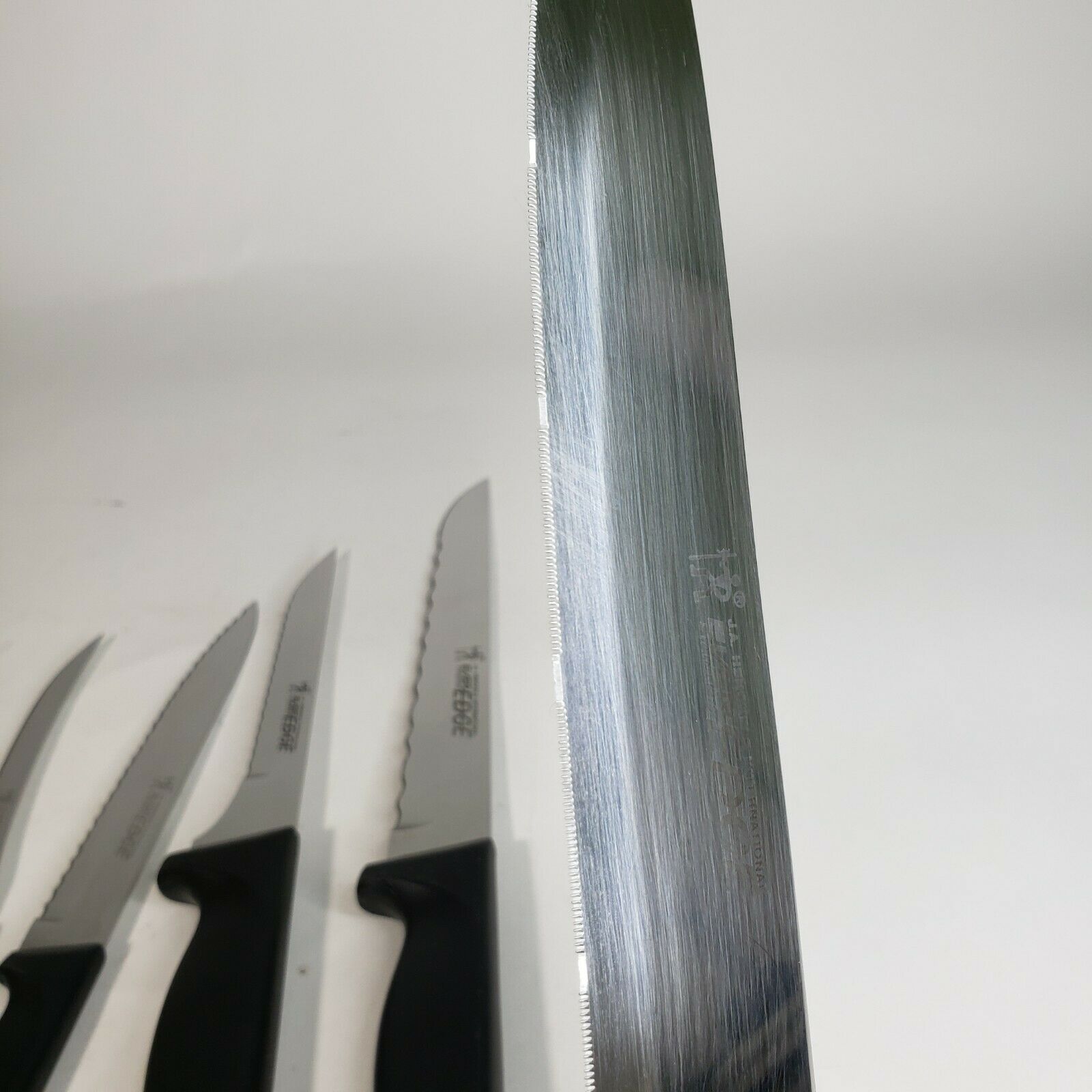 J A Henckels Everedge 6 Knife Kitchen Set w/ Block Chef's Fillet Paring Boning - Fresh Stock Dated January 2026