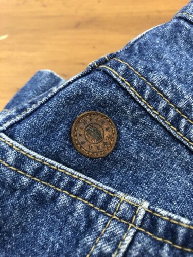 VTG 80s 90s Denim Pencil Wiggle Skirt Grunge Rockabilly Knee Length 26