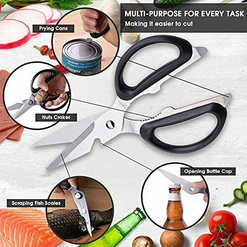 Kitchen Knife Set, 7 Pieces German High Carbon Stainless Steel Knife Block Set - Fresh Stock Dated December 2025