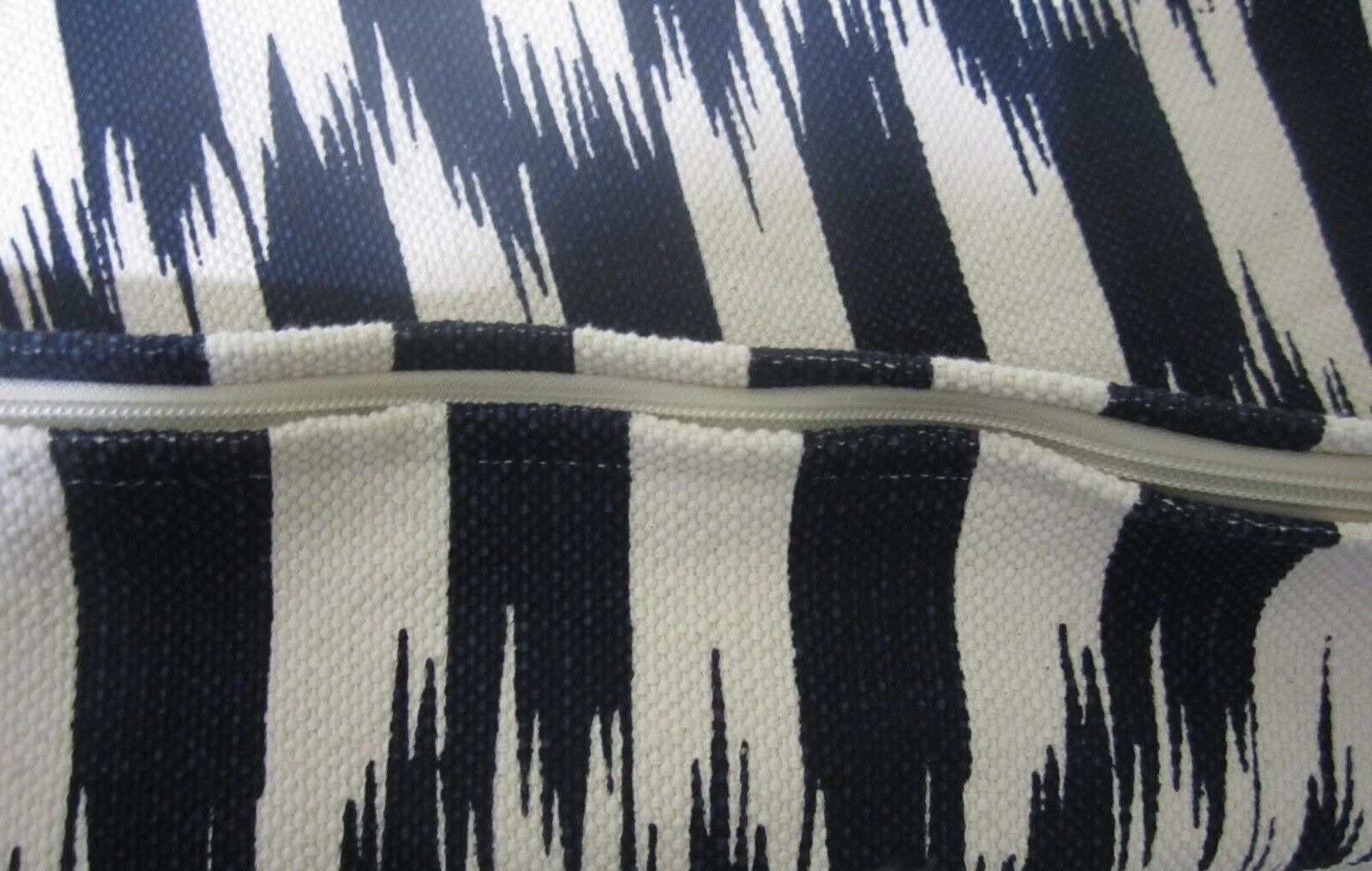 Williams Sonoma Heavy Woven Ikat Midnight Blue Pillow Cover 15