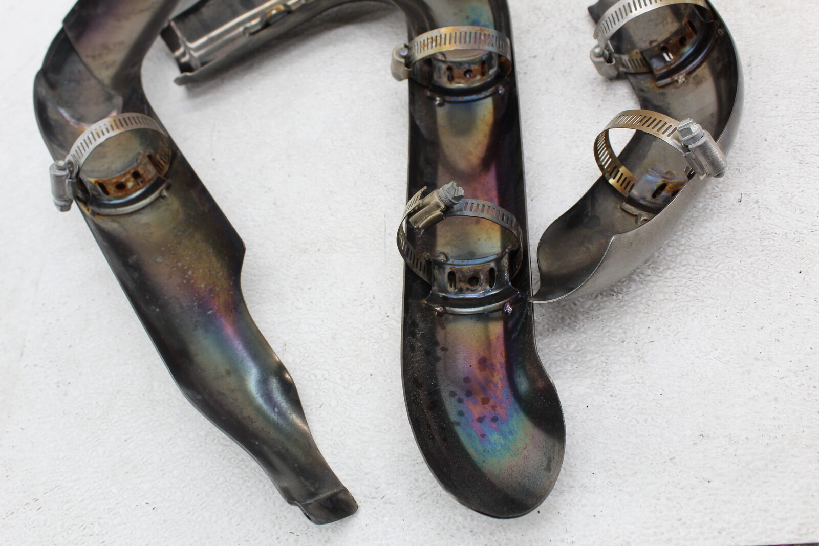 17-23 Harley Davidson Tri Glide  Exhaust Shield Guard black chrome - Fresh Stock Dated February 2026