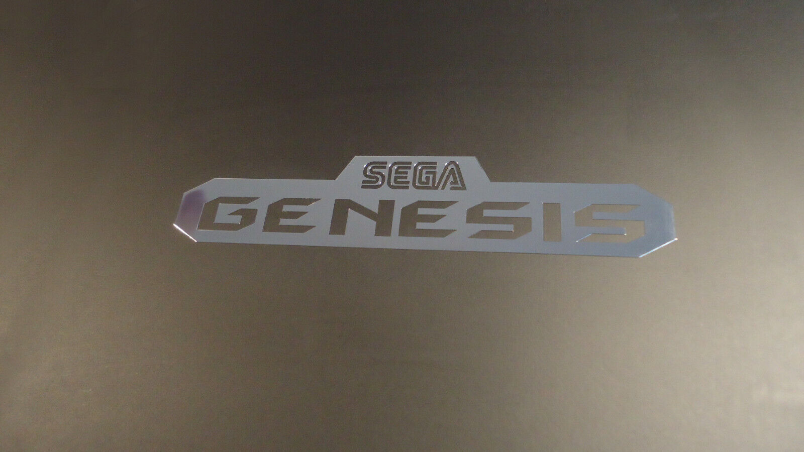Sega Genesis Label / Aufkleber / Sticker / Badge / Logo 10,1 x 2,2cm [267] - Fresh Stock Dated February 2026