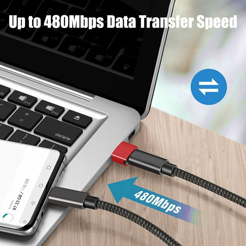 Sbtool USB C to 2.0 Adapter Convert Type-c (3packs) Connect Red - Fresh Stock Dated February 2026