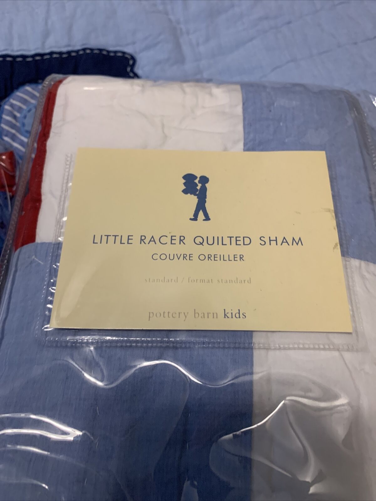pottery barn little racer Queen Quilt And Sheet Set With Pillow Shams Crib Quilt - Fresh Stock Dated February 2026
