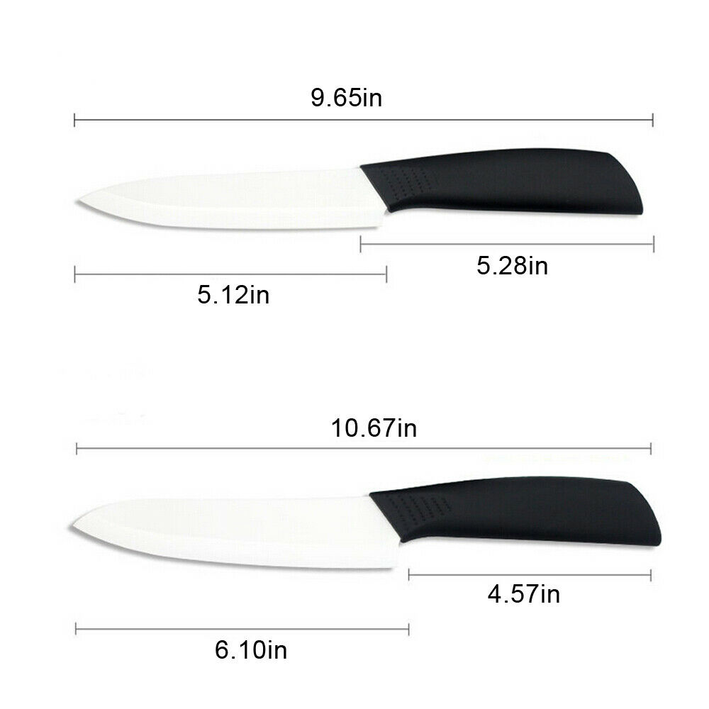 New Ceramic White Blade Kitchen Knife Set Chef Kitchen Tool 3
