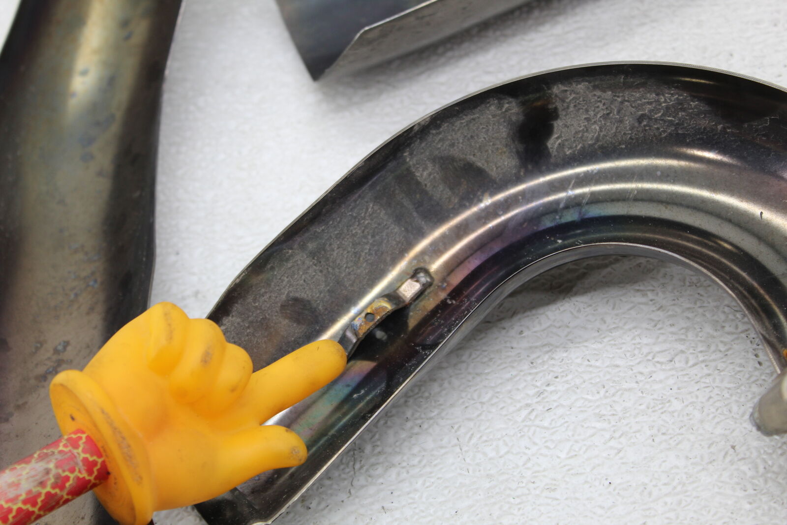 17-23 Harley Davidson Tri Glide  Exhaust Shield Guard black chrome - Fresh Stock Dated February 2026