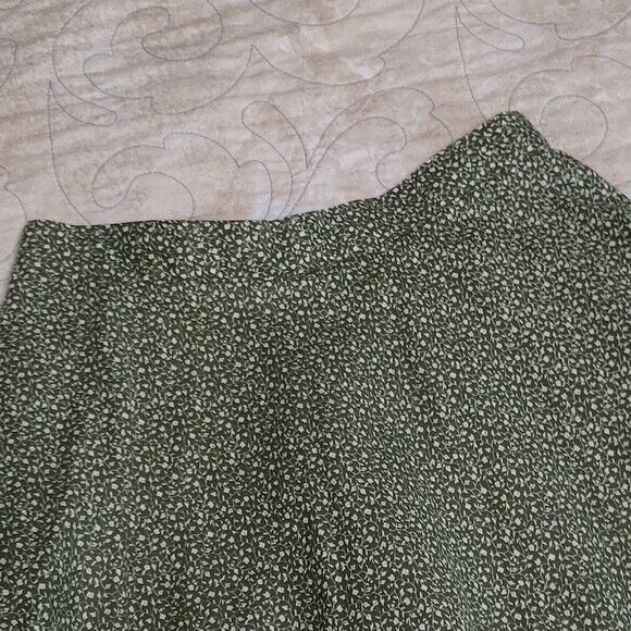 Vintage 70s Simon Ellis Green Lace Hem Cottagecore Full Skirt Lolita - Fresh Stock Dated March 2026