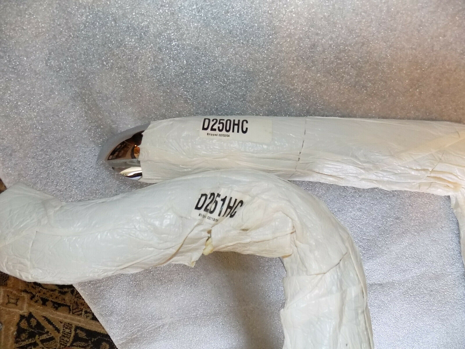 HARLEY-DAVIDSON VANCE & HINES BIG SHOTS D250HC & D251HC NEW CHROME HEAT SHIELDS - Fresh Stock Dated February 2026