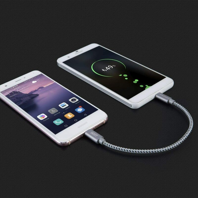 CableCreation Micro USB to OTG Cable, Male Male, Gray(1-Pack) - Fresh Stock Dated February 2026