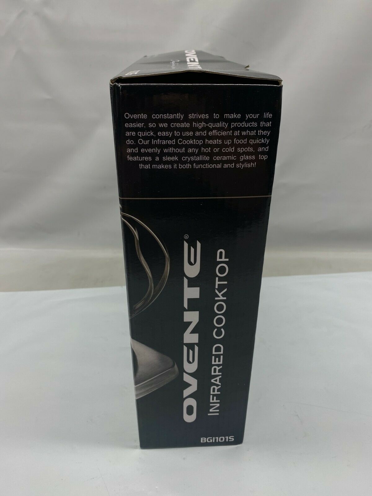 Ovente Portable Electric Infrared Cooktop Burner Single Plate Cooking Cook - NEW - Fresh Stock Dated February 2026