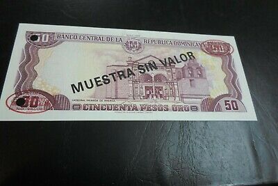 Dominican Republic 5-50-100-500-1000 Pesos 1980 Specimen TDLR Uncirculated - Fresh Stock Dated December 2025
