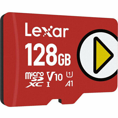 Lexar PLAY 128GB microSDXC UHS-I Memory Card, Up to 150MB/s Read - Fresh Stock Dated February 2026