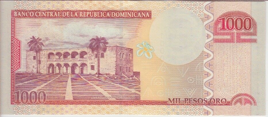 Dominican Republic  P. 180c 1000 1.000 1000 Pesos  Oro 2010 Prefix DK,  UNC - Fresh Stock Dated December 2025